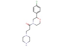2-(4-chlorophenyl)-4-[3-(1-piperazinyl)propanoyl]morpholine hydrochloride