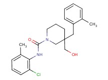 N-(2-chloro-6-methylphenyl)-3-(hydroxymethyl)-3-(2-methylbenzyl)-1-piperidinecarboxamide