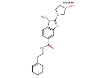 N-[2-(1-cyclohexen-1-yl)ethyl]-2-[(3S)-3-hydroxy-1-pyrrolidinyl]-1-methyl-1H-benzimidazole-5-carboxamide