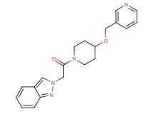 2-{2-oxo-2-[4-(3-pyridinylmethoxy)-1-piperidinyl]ethyl}-2H-indazole