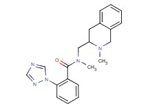 N-methyl-N-[(2-methyl-1,2,3,4-tetrahydro-3-isoquinolinyl)methyl]-2-(1H-1,2,4-triazol-1-yl)benzamide