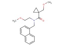 N-(2-methoxyethyl)-1-(methoxymethyl)-N-(1-naphthylmethyl)cyclopropanecarboxamide