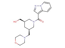 [(3R*,5R*)-5-(morpholin-4-ylmethyl)-1-(pyrazolo[1,5-a]pyridin-3-ylcarbonyl)piperidin-3-yl]methanol