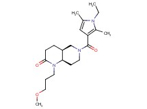 (4aS*,8aR*)-6-[(1-ethyl-2,5-dimethyl-1H-pyrrol-3-yl)carbonyl]-1-(3-methoxypropyl)octahydro-1,6-naphthyridin-2(1H)-one