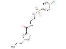 1-(2-aminoethyl)-N-(2-{[(4-chlorophenyl)sulfonyl]amino}ethyl)-1H-1,2,3-triazole-4-carboxamide