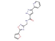 N-{[5-(2-furyl)-1,2,4-oxadiazol-3-yl]methyl}-3-pyridin-2-yl-1H-pyrazole-5-carboxamide