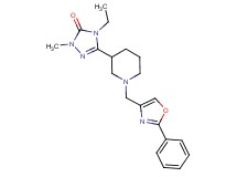 4-ethyl-2-methyl-5-{1-[(2-phenyl-1,3-oxazol-4-yl)methyl]piperidin-3-yl}-2,4-dihydro-3H-1,2,4-triazol-3-one