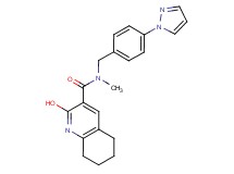 2-hydroxy-N-methyl-N-[4-(1H-pyrazol-1-yl)benzyl]-5,6,7,8-tetrahydro-3-quinolinecarboxamide