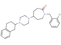 1-(2-chlorobenzyl)-5-[4-(1,2,3,4-tetrahydro-2-naphthalenyl)-1-piperazinyl]-2-azepanone