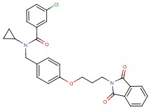 3-chloro-N-cyclopropyl-N-{4-[3-(1,3-dioxo-1,3-dihydro-2H-isoindol-2-yl)propoxy]benzyl}benzamide