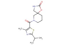 7-[(2-isopropyl-4-methyl-1,3-thiazol-5-yl)carbonyl]-1-oxa-3,7-diazaspiro[4.5]decan-2-one