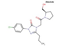2-(4-chlorophenyl)-4-{2-[(2R)-2-(hydroxymethyl)-1-pyrrolidinyl]-2-oxoethyl}-5-propyl-2,4-dihydro-3H-1,2,4-triazol-3-one