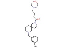 7-(3-methylbenzyl)-2-[4-(4-morpholinyl)butanoyl]-2,7-diazaspiro[4.5]decane