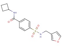 N-cyclobutyl-4-{[(3-furylmethyl)amino]sulfonyl}benzamide