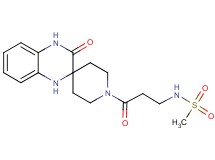 N-[3-oxo-3-(3'-oxo-3',4'-dihydro-1H,1'H-spiro[piperidine-4,2'-quinoxalin]-1-yl)propyl]methanesulfonamide