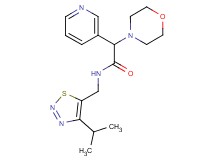 N-[(4-isopropyl-1,2,3-thiadiazol-5-yl)methyl]-2-morpholin-4-yl-2-pyridin-3-ylacetamide