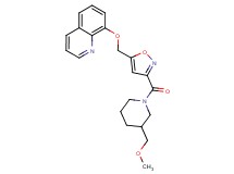 8-[(3-{[3-(methoxymethyl)-1-piperidinyl]carbonyl}-5-isoxazolyl)methoxy]quinoline