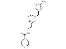 N-(2-{1-[(5-methyl-1,2,4-oxadiazol-3-yl)methyl]-1,2,5,6-tetrahydropyridin-3-yl}ethyl)morpholine-4-carboxamide