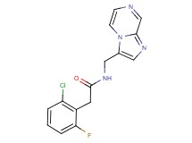 2-(2-chloro-6-fluorophenyl)-N-(imidazo[1,2-a]pyrazin-3-ylmethyl)acetamide