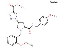 methyl 1-((3S,5S)-1-(2-ethoxybenzyl)-5-{[(4-methoxybenzyl)amino]carbonyl}-3-pyrrolidinyl)-1H-1,2,3-triazole-4-carboxylate
