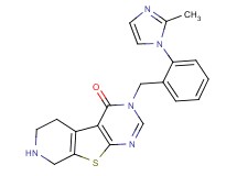 3-[2-(2-methyl-1H-imidazol-1-yl)benzyl]-5,6,7,8-tetrahydropyrido[4',3':4,5]thieno[2,3-d]pyrimidin-4(3H)-one