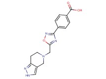 4-[5-(2,4,6,7-tetrahydro-5H-pyrazolo[4,3-c]pyridin-5-ylmethyl)-1,2,4-oxadiazol-3-yl]benzoic acid