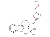 1-tert-butyl-2-{[5-(methoxymethyl)-2-furyl]methyl}-2,3,4,9-tetrahydro-1H-beta-carboline