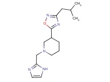 1-(1H-imidazol-2-ylmethyl)-3-(3-isobutyl-1,2,4-oxadiazol-5-yl)piperidine