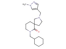 7-(cyclohexylmethyl)-2-[(1-methyl-1H-pyrazol-4-yl)methyl]-2,7-diazaspiro[4.5]decan-6-one