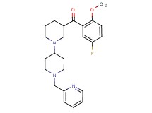 (5-fluoro-2-methoxyphenyl)[1'-(2-pyridinylmethyl)-1,4'-bipiperidin-3-yl]methanone
