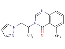 5-methyl-3-[1-methyl-2-(1H-pyrazol-1-yl)ethyl]quinazolin-4(3H)-one