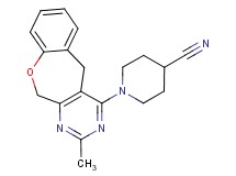 1-(2-methyl-5,11-dihydro[1]benzoxepino[3,4-d]pyrimidin-4-yl)piperidine-4-carbonitrile