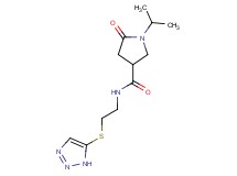 1-isopropyl-5-oxo-N-[2-(1H-1,2,3-triazol-5-ylthio)ethyl]-3-pyrrolidinecarboxamide