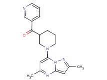 [1-(2,5-dimethylpyrazolo[1,5-a]pyrimidin-7-yl)piperidin-3-yl](pyridin-3-yl)methanone