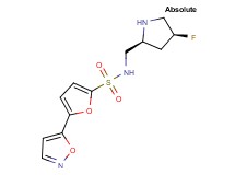 N-{[(2S,4S)-4-fluoro-2-pyrrolidinyl]methyl}-5-(5-isoxazolyl)-2-furansulfonamide hydrochloride