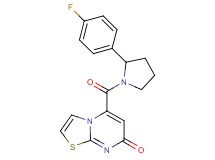 5-{[2-(4-fluorophenyl)-1-pyrrolidinyl]carbonyl}-7H-[1,3]thiazolo[3,2-a]pyrimidin-7-one