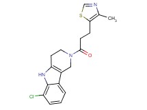 6-chloro-2-[3-(4-methyl-1,3-thiazol-5-yl)propanoyl]-2,3,4,5-tetrahydro-1H-pyrido[4,3-b]indole