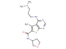 4-{[3-(dimethylamino)propyl]amino}-5-methyl-N-(tetrahydro-3-furanyl)thieno[2,3-d]pyrimidine-6-carboxamide
