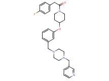1-[3-({1-[(4-fluorophenyl)acetyl]-4-piperidinyl}oxy)benzyl]-4-(3-pyridinylmethyl)piperazine