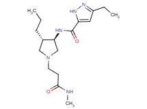 3-ethyl-N-{rel-(3R,4S)-1-[3-(methylamino)-3-oxopropyl]-4-propyl-3-pyrrolidinyl}-1H-pyrazole-5-carboxamide hydrochloride