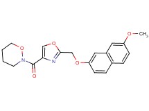 2-[(2-{[(7-methoxy-2-naphthyl)oxy]methyl}-1,3-oxazol-4-yl)carbonyl]-1,2-oxazinane