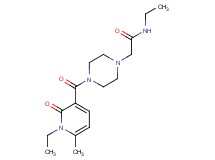 N-ethyl-2-{4-[(1-ethyl-6-methyl-2-oxo-1,2-dihydro-3-pyridinyl)carbonyl]-1-piperazinyl}acetamide