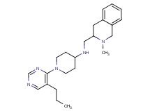 N-[(2-methyl-1,2,3,4-tetrahydroisoquinolin-3-yl)methyl]-1-(5-propylpyrimidin-4-yl)piperidin-4-amine