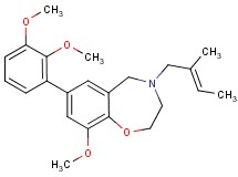 7-(2,3-dimethoxyphenyl)-9-methoxy-4-[(2E)-2-methyl-2-buten-1-yl]-2,3,4,5-tetrahydro-1,4-benzoxazepine