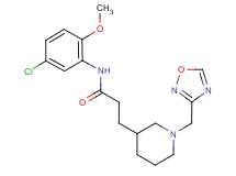 N-(5-chloro-2-methoxyphenyl)-3-[1-(1,2,4-oxadiazol-3-ylmethyl)piperidin-3-yl]propanamide