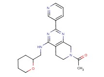 7-acetyl-2-(3-pyridinyl)-N-(tetrahydro-2H-pyran-2-ylmethyl)-5,6,7,8-tetrahydropyrido[3,4-d]pyrimidin-4-amine