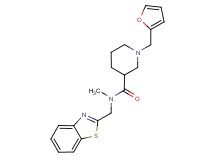 N-(1,3-benzothiazol-2-ylmethyl)-1-(2-furylmethyl)-N-methyl-3-piperidinecarboxamide