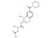 2-(methyl{[4-methyl-6-(morpholin-4-ylcarbonyl)-3,4-dihydro-2H-1,4-benzoxazin-3-yl]acetyl}amino)acetamide