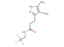 3-(4,5-dimethyl-1H-pyrazol-3-yl)-N-(2,2,2-trifluoroethyl)propanamide
