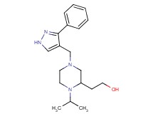 2-{1-isopropyl-4-[(3-phenyl-1H-pyrazol-4-yl)methyl]-2-piperazinyl}ethanol